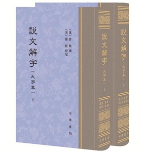 说文解字大字本全2册精装繁体竖排原大影印 许慎撰徐铉校定中华书局正版古代汉语字典字源语言文字说文解字注音版附音序笔画检字表