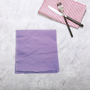 12包270型紫色两层木浆彩色餐巾纸酒店餐厅牛排家用纸巾柔软40张