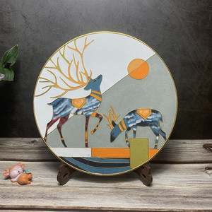 掐丝珐琅景泰蓝工艺画diy材料包套装金丝彩沙手工画摆件创意礼品