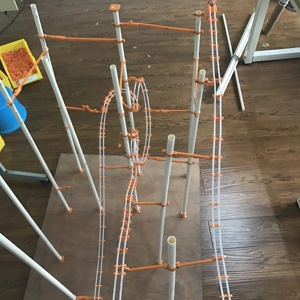 滚珠过山车竞赛套件 益智小学到初中多层轨道玩具 pipegram