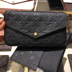 鉴定报销小gan奢侈品代购路易威登lv三合一felicie女包压纹斜挎包