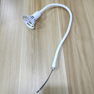 40cm50cm 弯管硅胶蛇管软管灯220v mr16 gu5.3灯脚激光机照明灯具