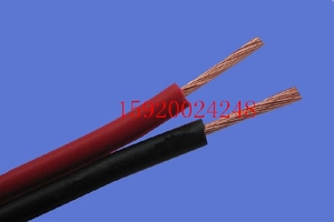 红黑线RVB2*0.3平方线 AVRB 全铜芯电线 双并线平行线  100米/卷