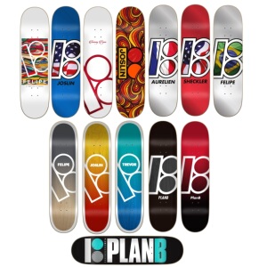 美国plan b滑板板面 进口plan b滑板 b计划深脚窝滑板包邮送砂纸