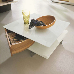 德国hulsta优适德原装进口茶几ct90系列多功能家具带抽屉咖啡桌