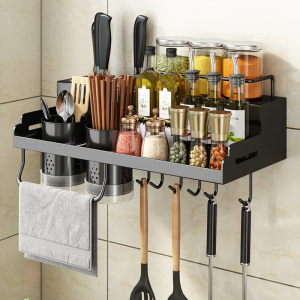 多功能不锈钢筷子筒家用放筷的架子厨房筷筒壁挂式筷子收纳盒