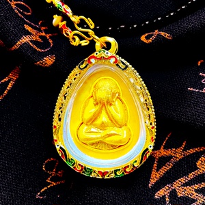 00南锣姑娘淘宝赵薇明星同款项链泰国佛牌链子高档天然水晶男女士短