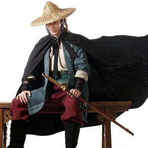 成都出租男装侠客影楼古装棉麻武侠武士汉服披风宝剑大侠演出古装