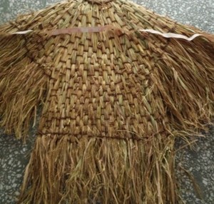 儿童 稻草蓑衣披肩古风民俗道具草鞋稻草衣服可穿农家乐装饰包邮