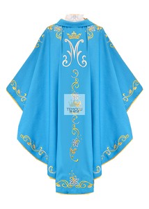 德国进口 神父祭衣 神职制服 教堂礼仪用品 精美刺绣 蓝色