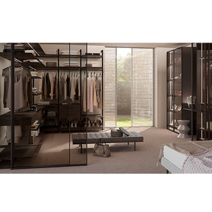 德禄衣帽间平开门轻奢风整体卧室现代简约定制家具定做uno