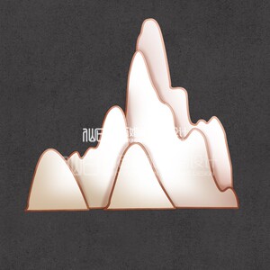 j062可平面制作中式kt板流线白色金边假山婚礼手绘素材psd文件