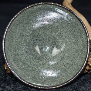 柴烧【灰贝平口盏】刘学明 建阳建盏主人杯 非实物拍照 口径9.8cm