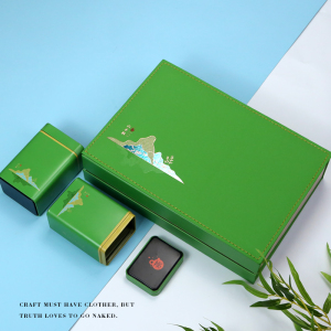 新款通用半斤一斤装崂山高山绿茶贡芽竹溪毛尖铁茶叶包装盒空礼盒