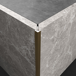 踢脚线暗装5厘护墙板铝合金装饰线阳角工字腰线收边条t背景墙金属