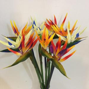 家居饰品天堂鸟仿真花鹤望兰小号假花摆设装饰花客厅插花摆放花卉