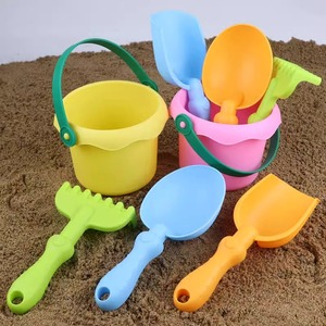 儿童软胶沙滩玩具宝宝挖沙挖土工具套装铲子海边户外玩水沙子室内