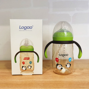 logao奶瓶ppsu宽口径防胀气新生婴儿宝宝断奶戒奶神器仿母乳耐摔