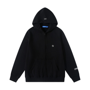 chaosbalance混乱平衡新款潮牌简约开衫情侣连戴帽子卫衣男外套女