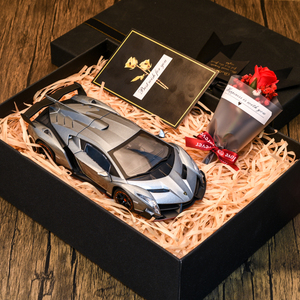 兰博基尼跑车仿真合金属汽车模型玩具情人节新年生日礼物送男朋友