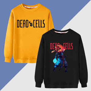 加绒加厚卫衣秋冬季男2021新款潮流百搭死亡细胞dead cells