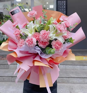 康乃馨花束送妈妈长辈老师生日鲜花全国同城配送北京上海深圳广州