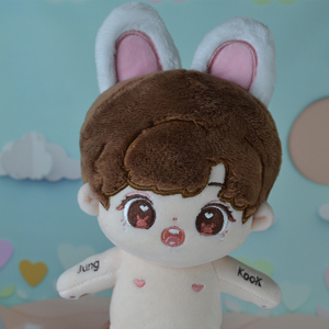 waba 原创果果棉花娃娃 田柾国jk周边20cm玩偶公仔防弹少年团bts