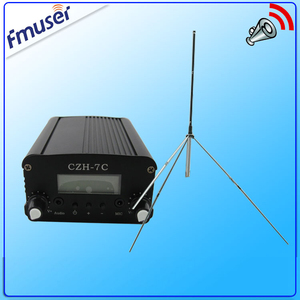 fmuser cze-7c(czh-7c 7w立体声调频发射机 配gp100天线全套 n