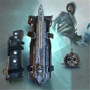 刺客信条袖剑系列4代袖剑COSPLAY武器道具1:1 男生礼物玩具可弹射