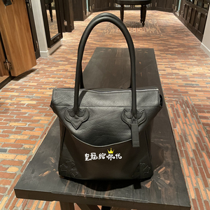 日本代购 chrome hearts 克罗心 真皮十字宝剑tote托特包手提包