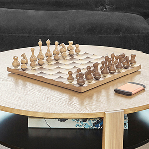 umbra不倒翁国际象棋高档实木棋盘创意设计礼品套装家居饰品摆件