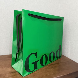 绿色牛皮纸袋高级感礼品袋加厚购物袋大号礼物袋时尚袋子拍照道具