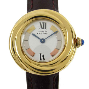 cartier卡地亚小旋风女表石英sv925二手表瑞士原装正品98新