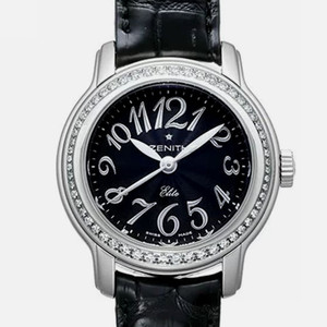 zenith真力时镶钻女表自动机械16.1220.67二手表瑞士原装正品98新