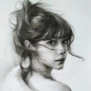 素描画手绘代画彩铅画像定制画画人物画像肖像画真人照片转手绘画