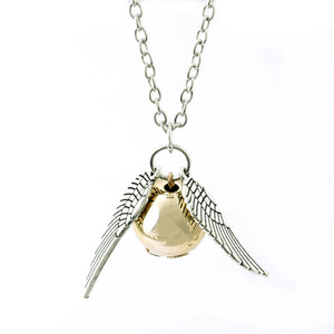 哈利波特电影周边复古格兰芬多男女饰品礼物金色飞贼项链