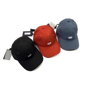 Kith box logo 防水机能面料弯檐帽字母棒球帽鸭舌帽滑板露营遮阳