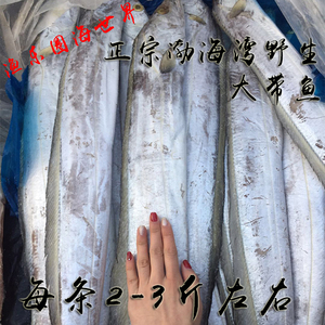 正宗渤海湾野生大带鱼大刀鱼冰鲜新鲜鲜活现货水产5斤顺丰包邮