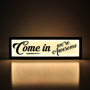 创意炫彩铁艺灯箱定制 亚克力酒吧清吧门头发光招牌led氛围灯牌