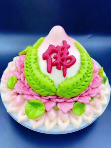 佛道仙花饽饽贡品馒头拜佛上供祭拜仙家仙桃寺庙烧香过年上贡馒头