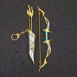 18cm 动漫伏妖录莫日根弓箭套装模型钥匙扣挂件挂饰摆件摆饰