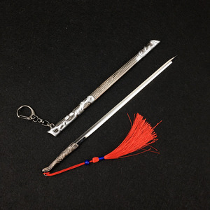 21cm魔道周边陈情令随便剑模型合金钥匙扣挂件挂饰摆件摆饰把玩