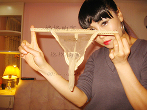 实拍3d水晶丝超薄 带jj套加大码丝袜男款丁字裤 套套加长 肤色