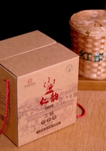 梧州三鹤六堡茶红韵2023一盒500克一级茶陈香木香