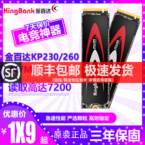 金百达 KP230KP260/M.2接口NVME3.0/4.0固态硬盘SSD台式机笔记本