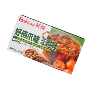 好侍日式爪哇咖喱块原味970g商用速食咖喱鱼蛋牛肉鸡肉饭嘎哩调料