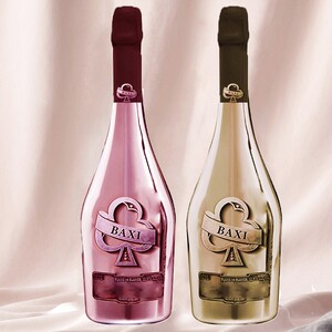 抖音网红女士酒镀金桃花梅花a起泡酒金钻粉钻气泡酒香槟pk黑桃