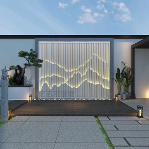 假山屏风室外庭院金属隔断户外院子花格酒店格栅背景墙81人付款260