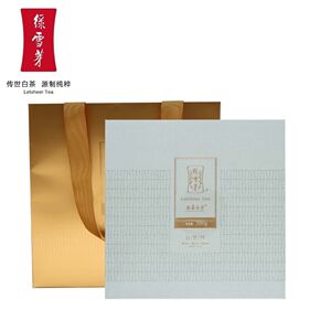 绿雪芽正方罐2023年白牡丹散茶一级福鼎白茶礼盒装300g 原封单码