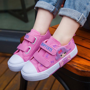 女童帆布鞋2019新款儿童女孩布鞋学生公主单鞋宝宝小孩板鞋春秋